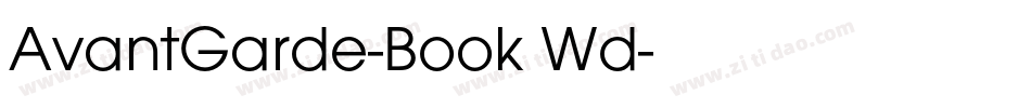 AvantGarde-Book Wd字体转换